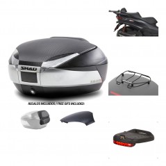 Rear trunk + mounting hardware + accessories  SH48
