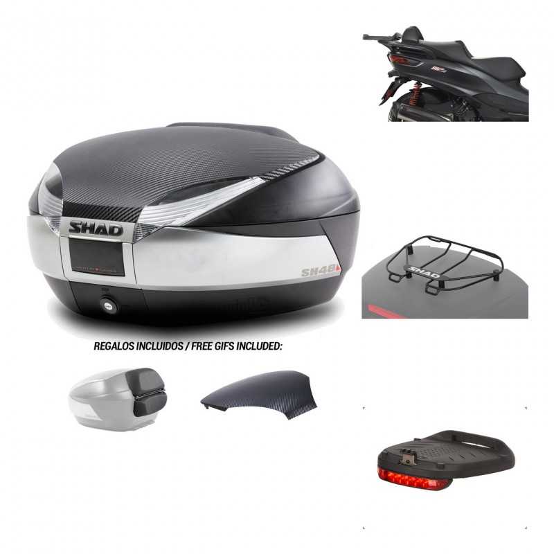 SHAD Baul trasero + herraje montaje accesorios SH48 KIT-180739