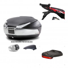 Back trunk + big top fitting + brake light  SH48