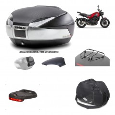 Rear trunk + mounting hardware + accessories  SH48