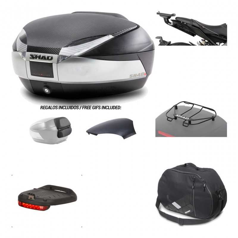 SHAD Baul trasero + herraje montaje accesorios SH48 KIT-180641