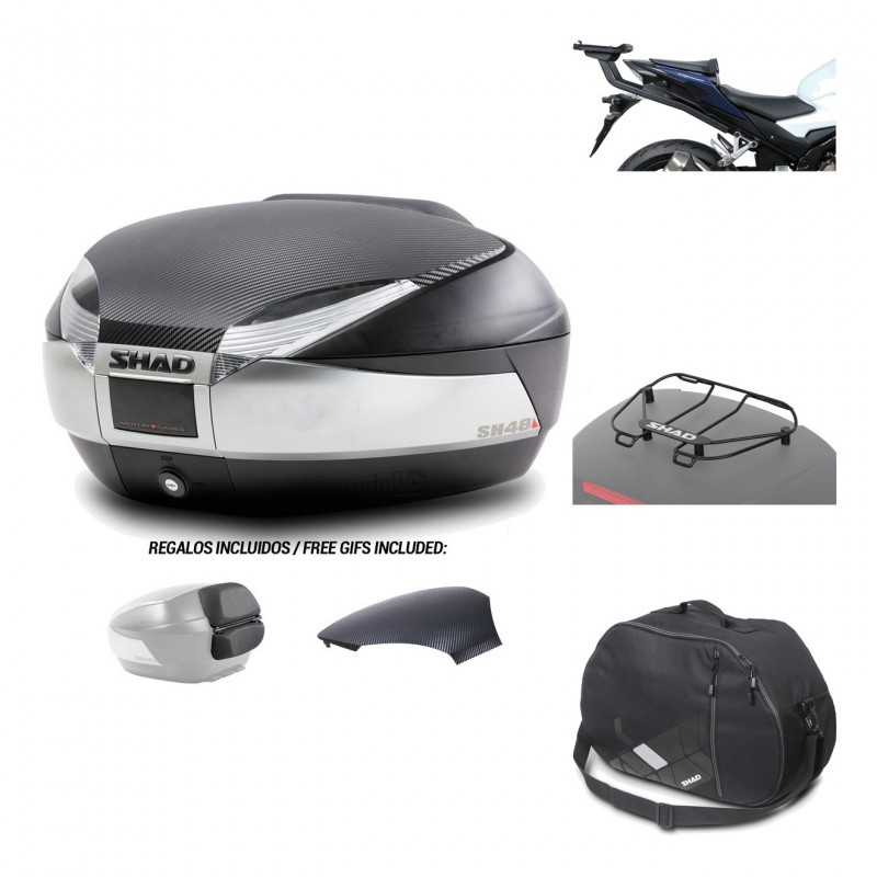 SHAD Baul trasero + herraje montaje accesorios SH48 KIT-180788