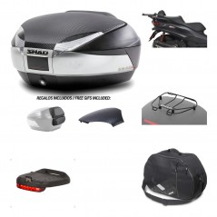 SHAD Baul trasero + herraje montaje accesorios SH48 KIT-180741