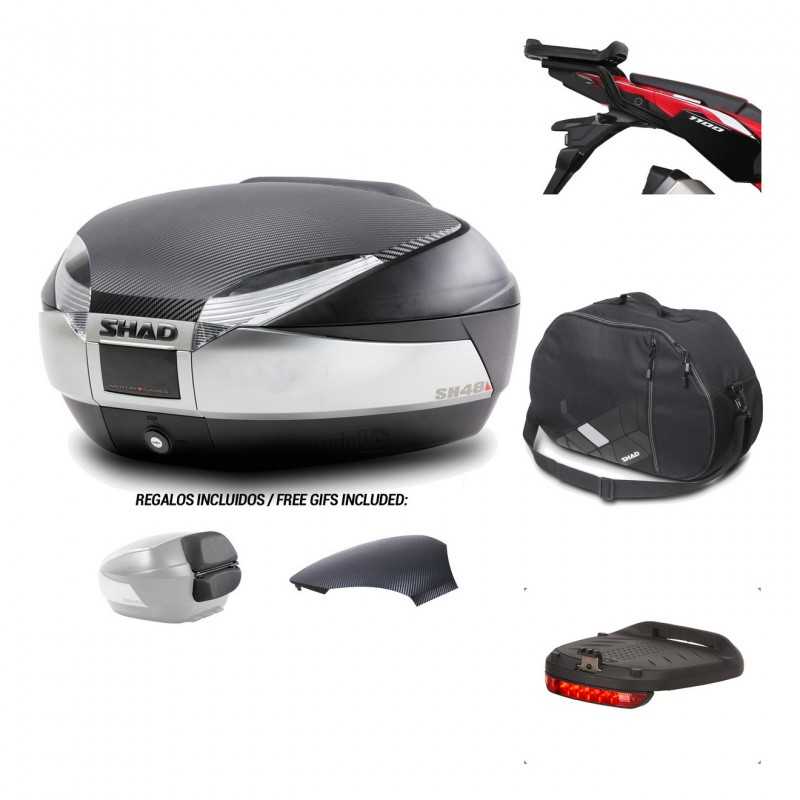 Rear trunk + mounting hardware + accessories  SH48