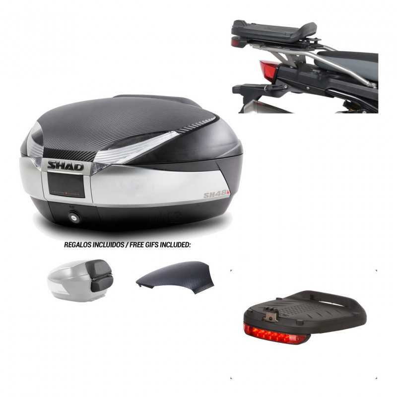 Back trunk + big top fitting + brake light  SH48