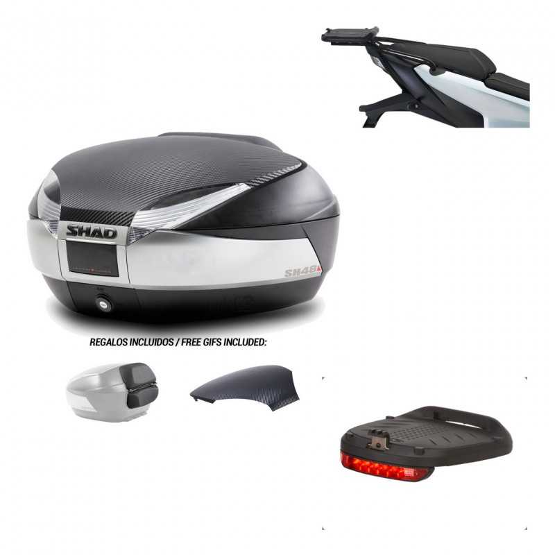 SHAD Baul trasero + herraje montaje luz de freno SH48 KIT-180791