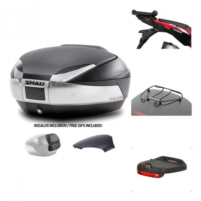 Rear trunk + mounting hardware + accessories  SH48