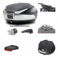 Rear trunk + mounting hardware + accessories  SH48