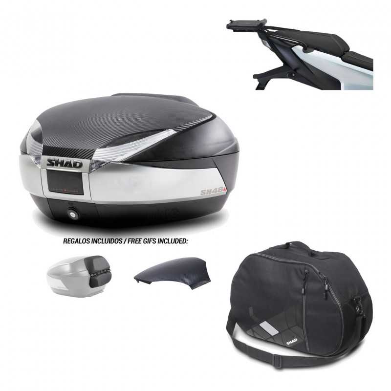 SHAD Baul trasero + herraje montaje bolsa interna SH48 KIT-180792