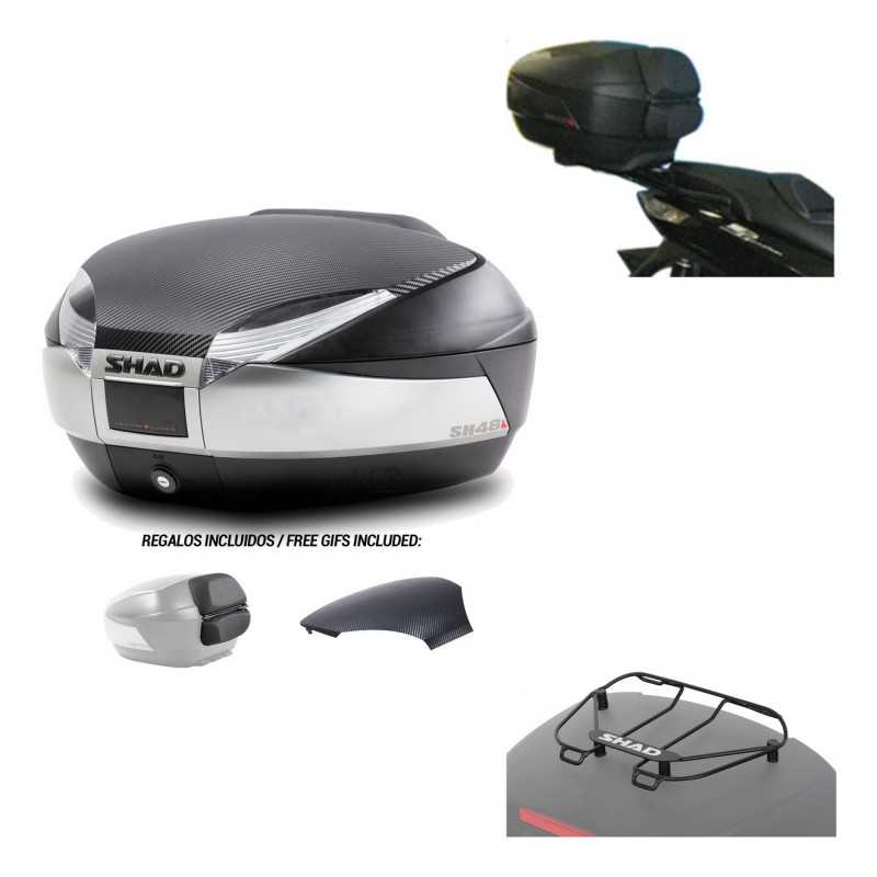 SHAD Baul trasero + herraje montaje parrilla portabultos superior SH48 KIT-180942