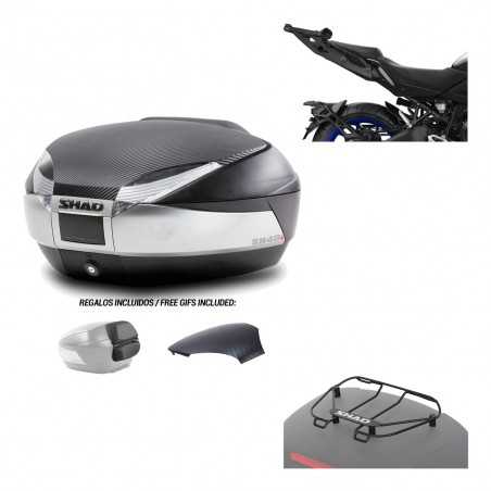 SHAD Baul trasero + herraje montaje parrilla portabultos superior SH48 KIT-180842