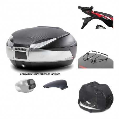SHAD Baul trasero + herraje montaje accesorios SH48 KIT-180892