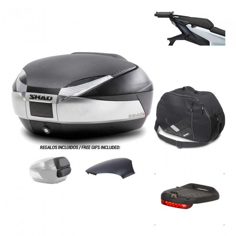 SHAD Baul trasero + herraje montaje accesorios SH48 KIT-180793
