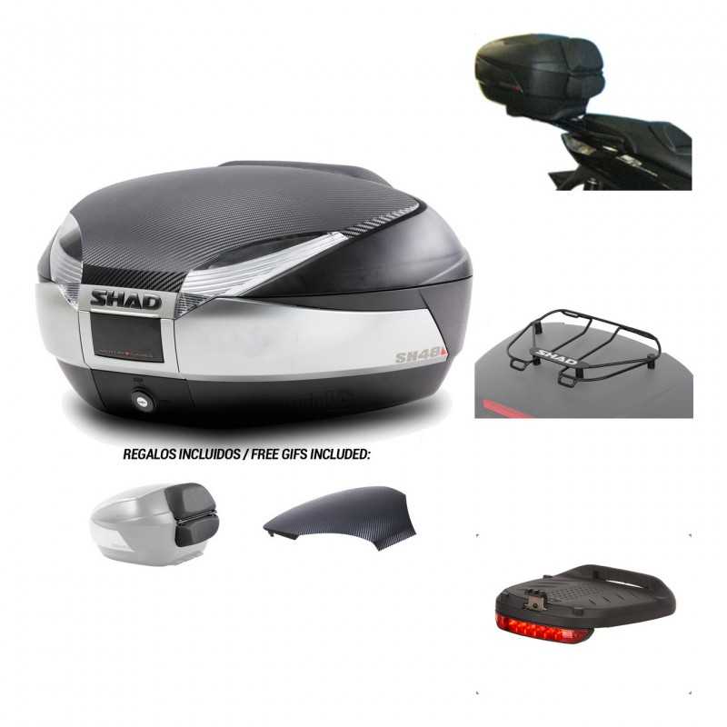 SHAD Baul trasero + herraje montaje accesorios SH48 KIT-180943