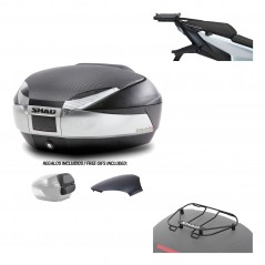 SHAD Baul trasero + herraje montaje parrilla portabultos superior SH48 KIT-180794