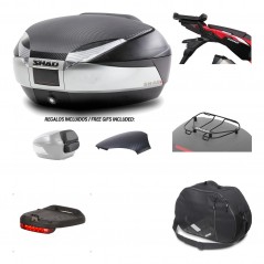 Rear trunk + mounting hardware + accessories  SH48