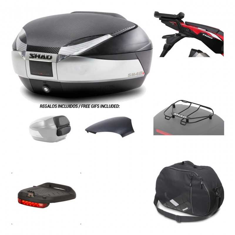 Rear trunk + mounting hardware + accessories  SH48