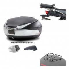 SHAD Baul trasero + herraje montaje parrilla portabultos superior SH48 KIT-180746