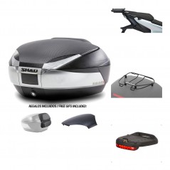Rear trunk + mounting hardware + accessories  SH48