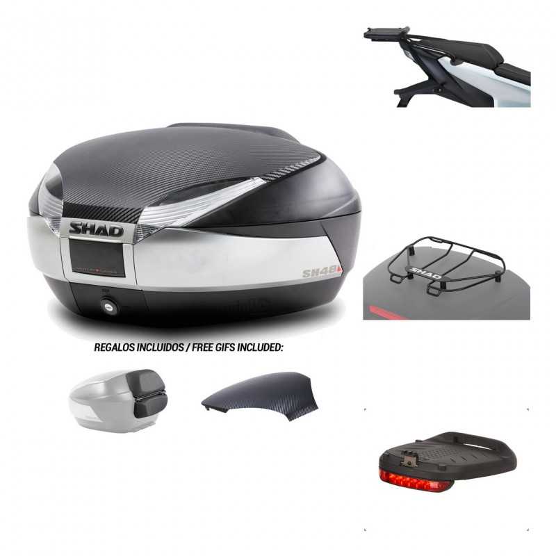 SHAD Baul trasero + herraje montaje accesorios SH48 KIT-180795