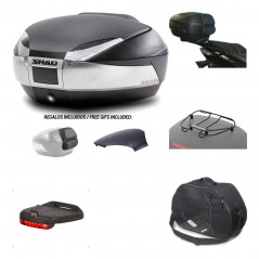 Rear trunk + mounting hardware + accessories  SH48