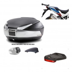 SHAD Baul trasero + herraje montaje luz de freno SH48 KIT-180895