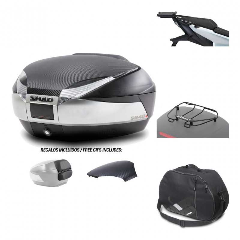 Rear trunk + mounting hardware + accessories  SH48