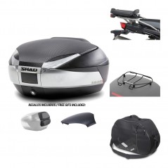 Rear trunk + mounting hardware + accessories  SH48