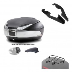 SHAD Baul trasero + herraje montaje parrilla portabultos superior SH48 KIT-180946