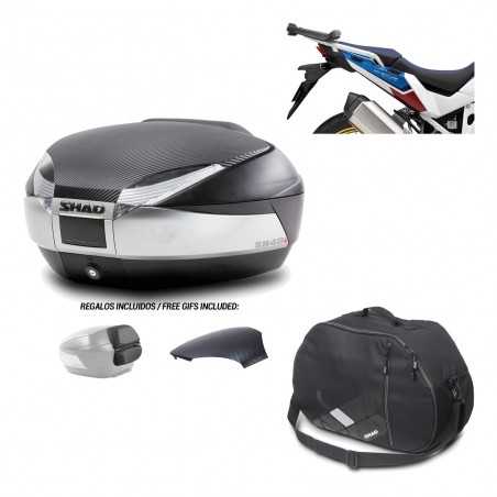 SHAD Baul trasero + herraje montaje bolsa interna SH48 KIT-180896