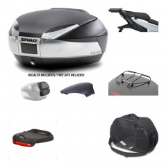 Rear trunk + mounting hardware + accessories  SH48