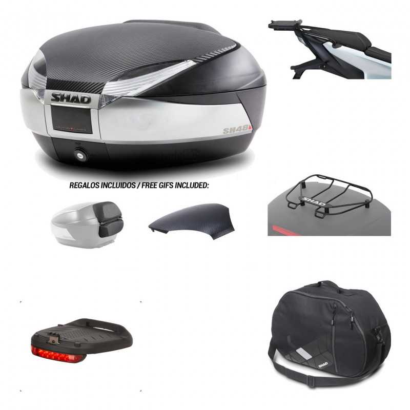 SHAD Baul trasero + herraje montaje accesorios SH48 KIT-180797