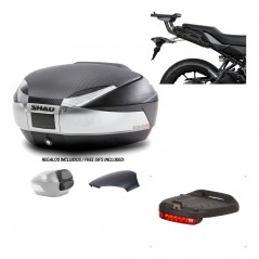 SHAD Baul trasero + herraje montaje luz de freno SH48 KIT-180847