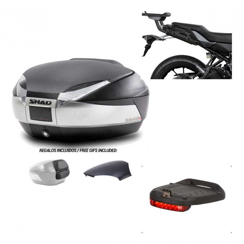 SHAD Baul trasero + herraje montaje luz de freno SH48 KIT-180847