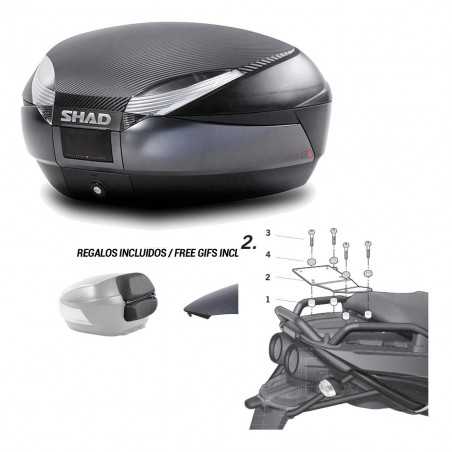 SHAD Baul trasero + herraje montaje SH48 KIT-180994