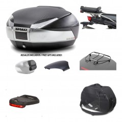 SHAD Baul trasero + herraje montaje accesorios SH48 KIT-180749