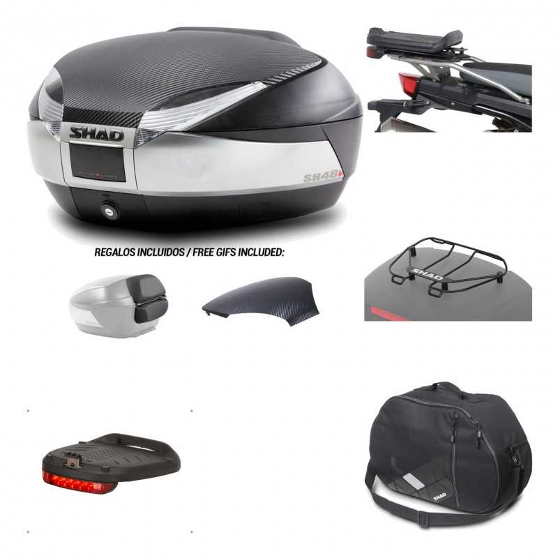 SHAD Baul trasero + herraje montaje accesorios SH48 KIT-180749