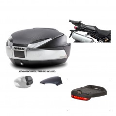 SHAD Baul trasero + herraje montaje luz de freno SH48 KIT-180799