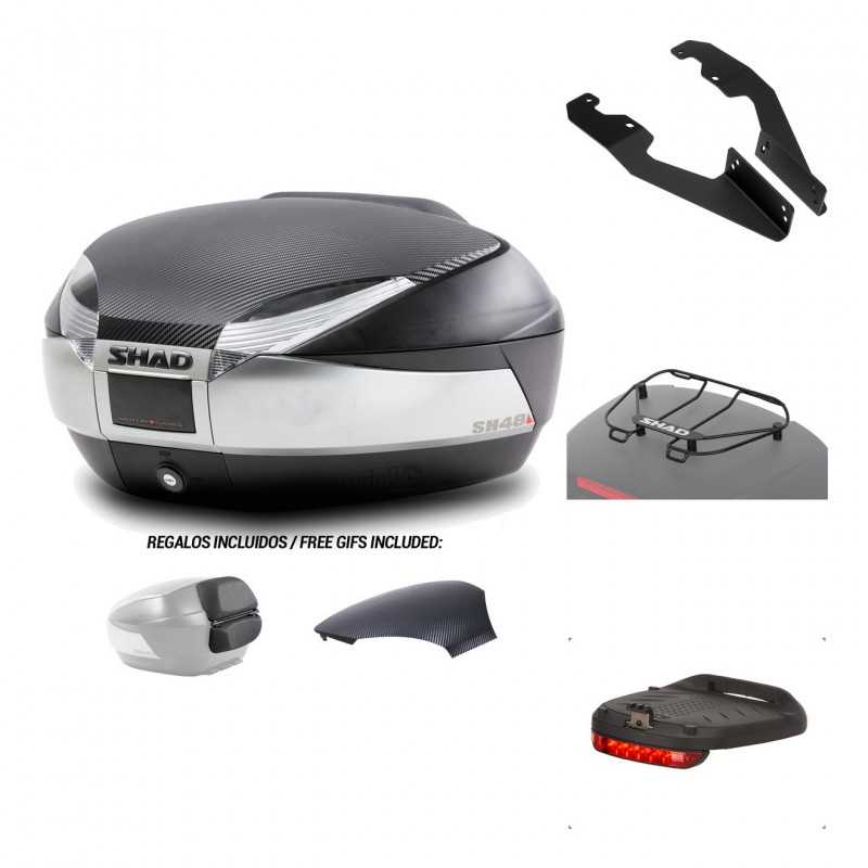 Rear trunk + mounting hardware + accessories  SH48