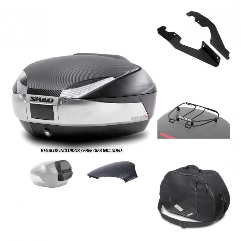 Rear trunk + mounting hardware + accessories  SH48