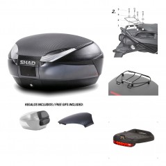 Rear trunk + mounting hardware + accessories  SH48
