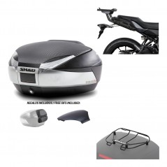 SHAD Baul trasero + herraje montaje parrilla portabultos superior SH48 KIT-180850