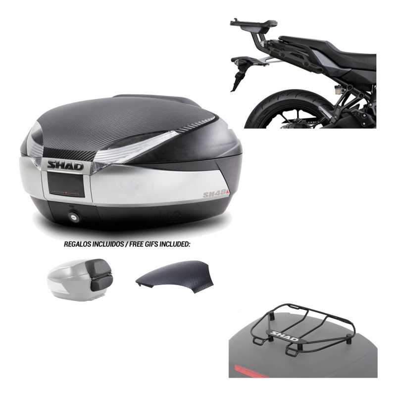 SHAD Baul trasero + herraje montaje parrilla portabultos superior SH48 KIT-180850