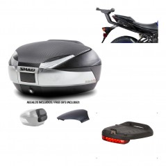 SHAD Baul trasero + herraje montaje luz de freno SH48 KIT-180751