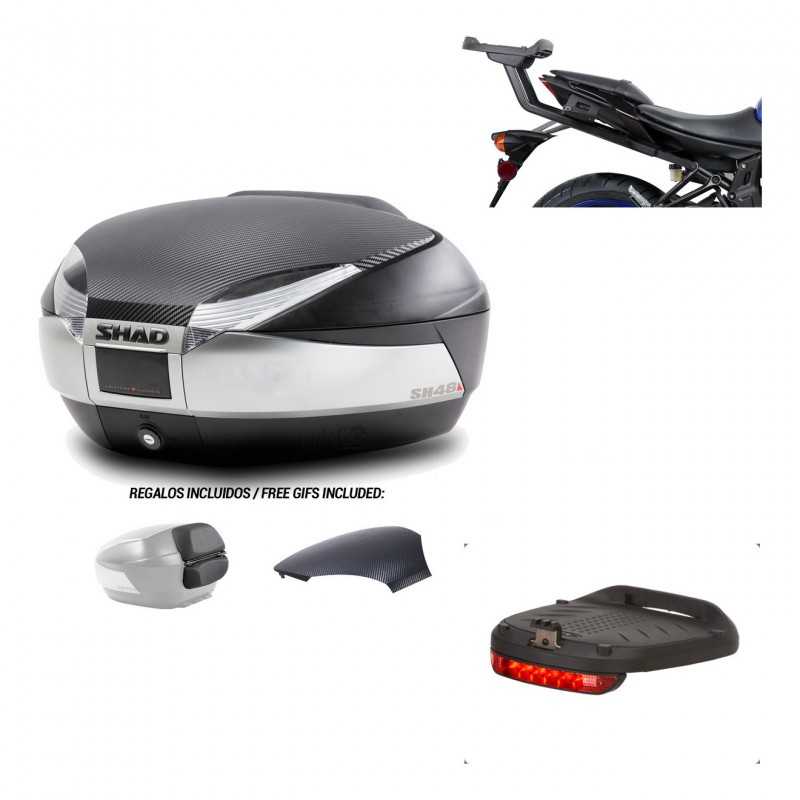 SHAD Baul trasero + herraje montaje luz de freno SH48 KIT-180751