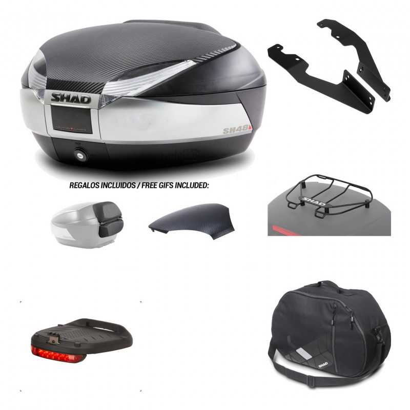 SHAD Baul trasero + herraje montaje accesorios SH48 KIT-180949