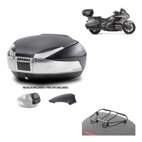 SHAD Baul trasero + herraje montaje parrilla portabultos superior SH48 KIT-180706