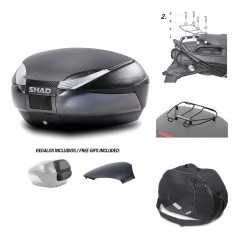 Rear trunk + mounting hardware + accessories  SH48