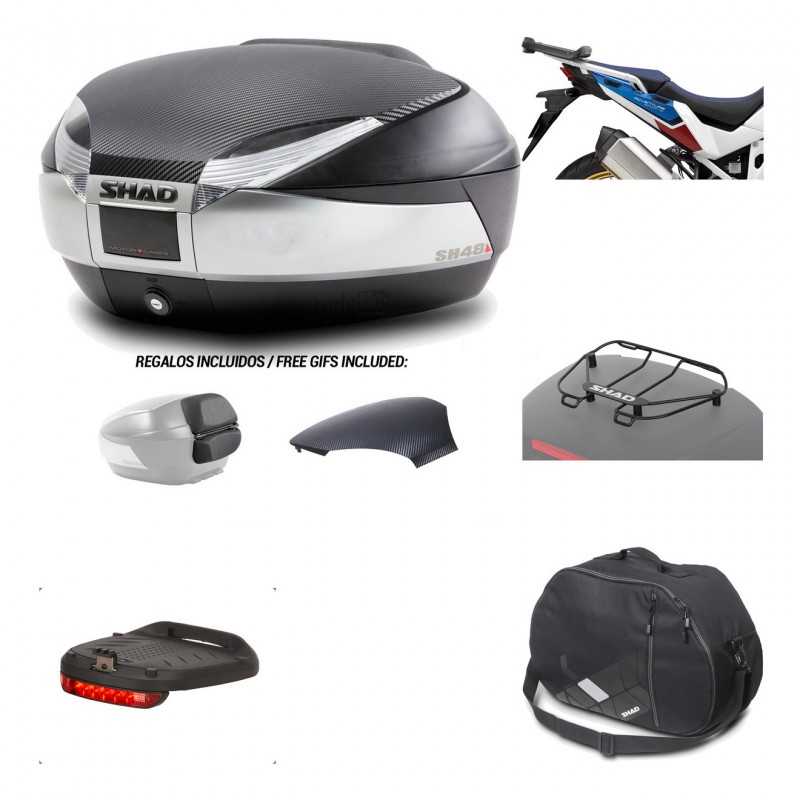 SHAD Baul trasero + herraje montaje accesorios SH48 KIT-180901