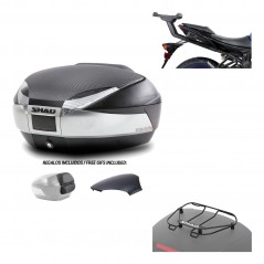 SHAD Baul trasero + herraje montaje parrilla portabultos superior SH48 KIT-180754
